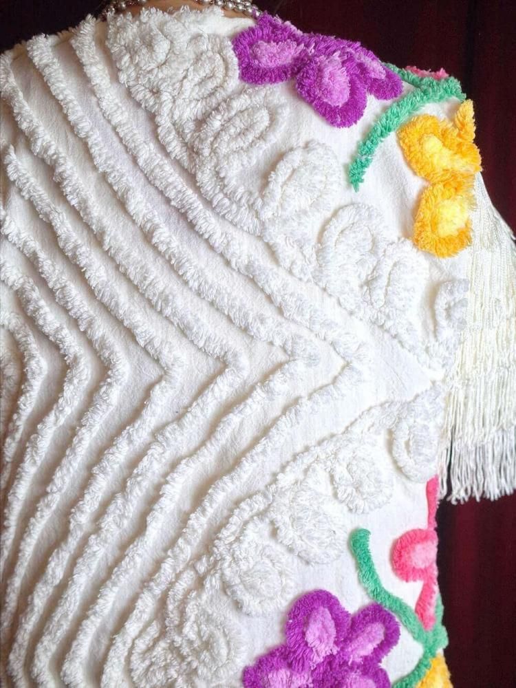 Floral Chenille Vest