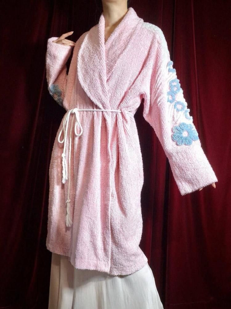 c.1980s Chenille Gown