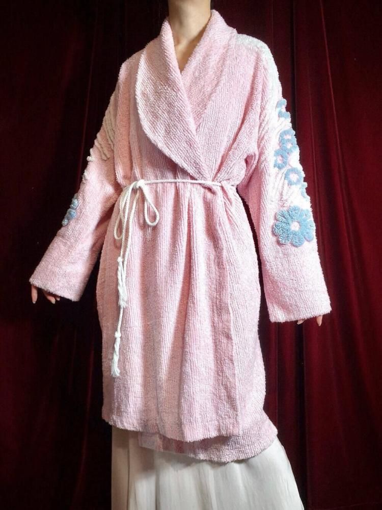 c.1980s Chenille Gown