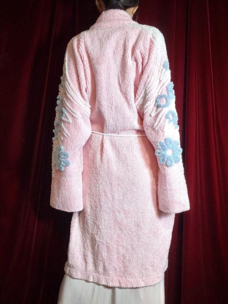c.1980s Chenille Gown