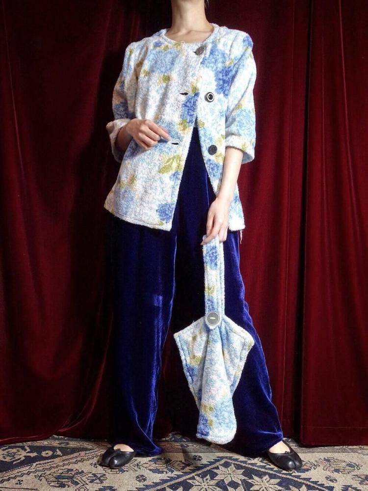 c.1960s Pile Jacket & Bag 2 pieces set