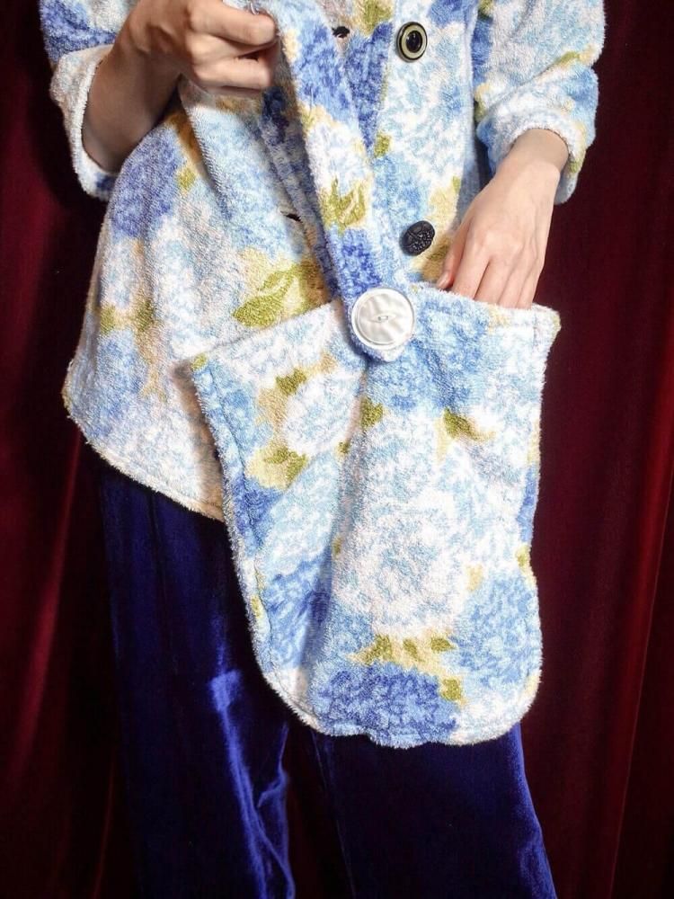 c.1960s Pile Jacket & Bag 2 pieces set