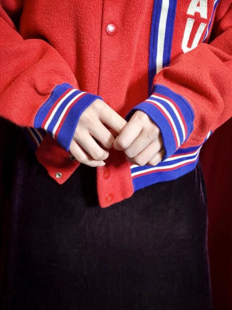 c.1960s Red Fleece Jacket