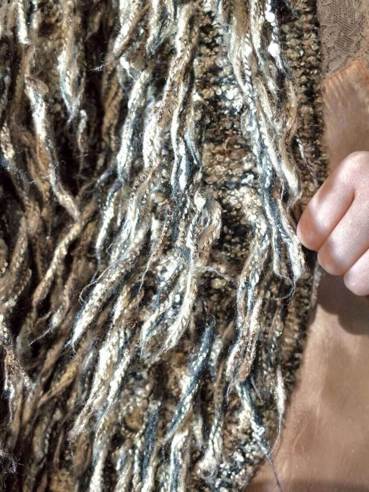 Shaggy Fringe Knit Cardigan