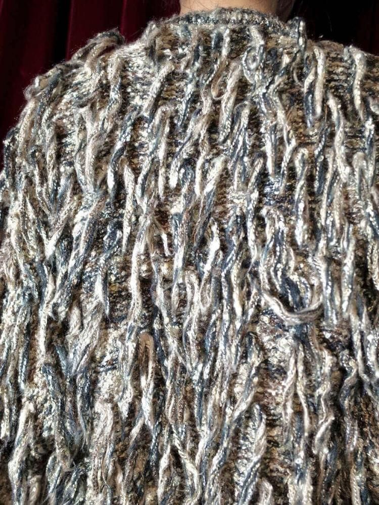 Shaggy Fringe Knit Cardigan