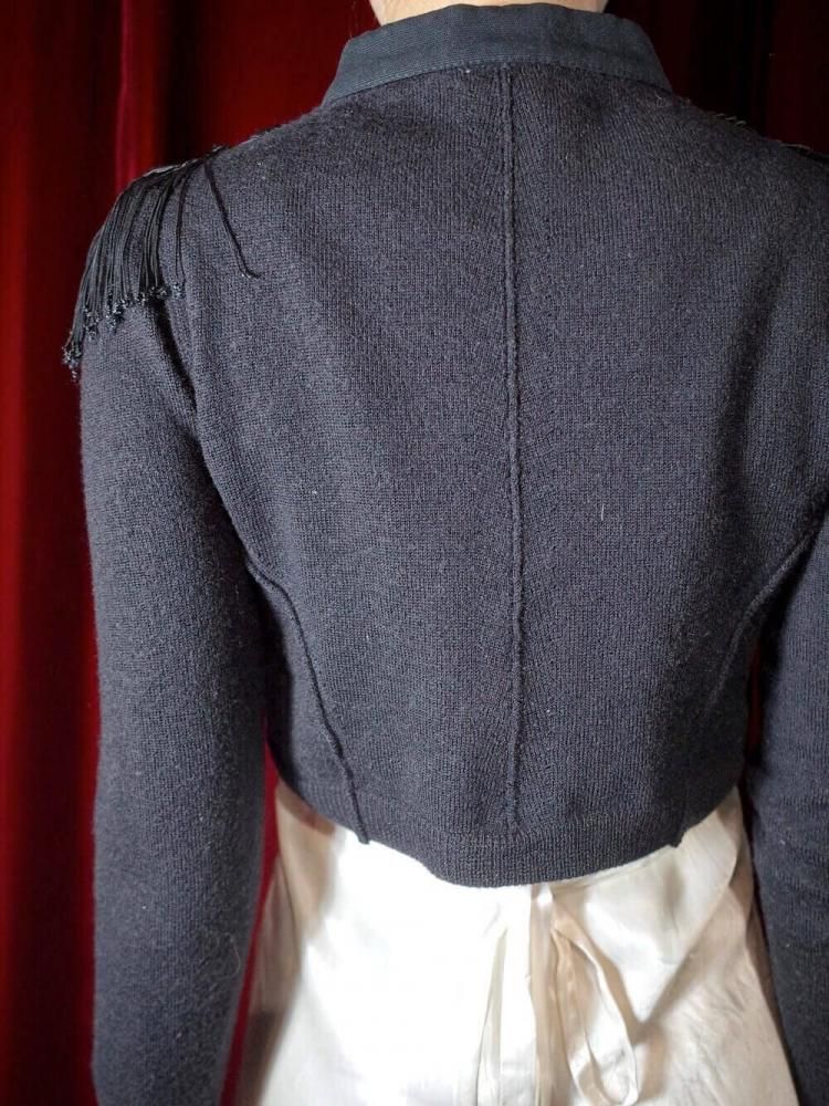 Napoleon Style Tight  Short Knit Cardigan