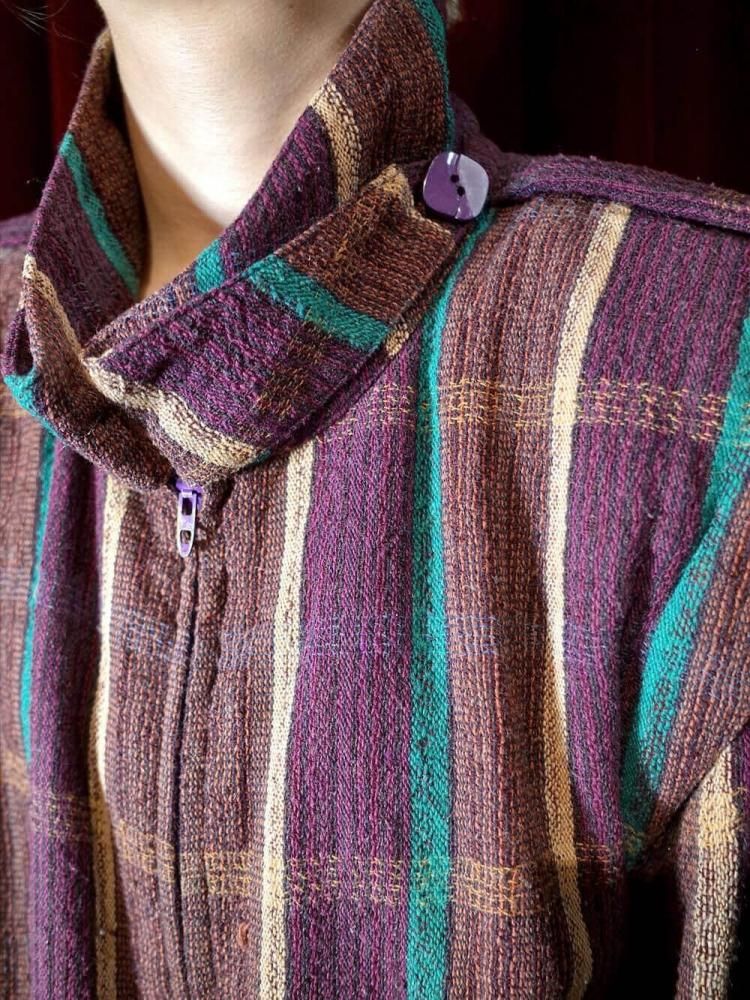 "Short Length  Solid Shoulder" Nomadic Texture Jacket