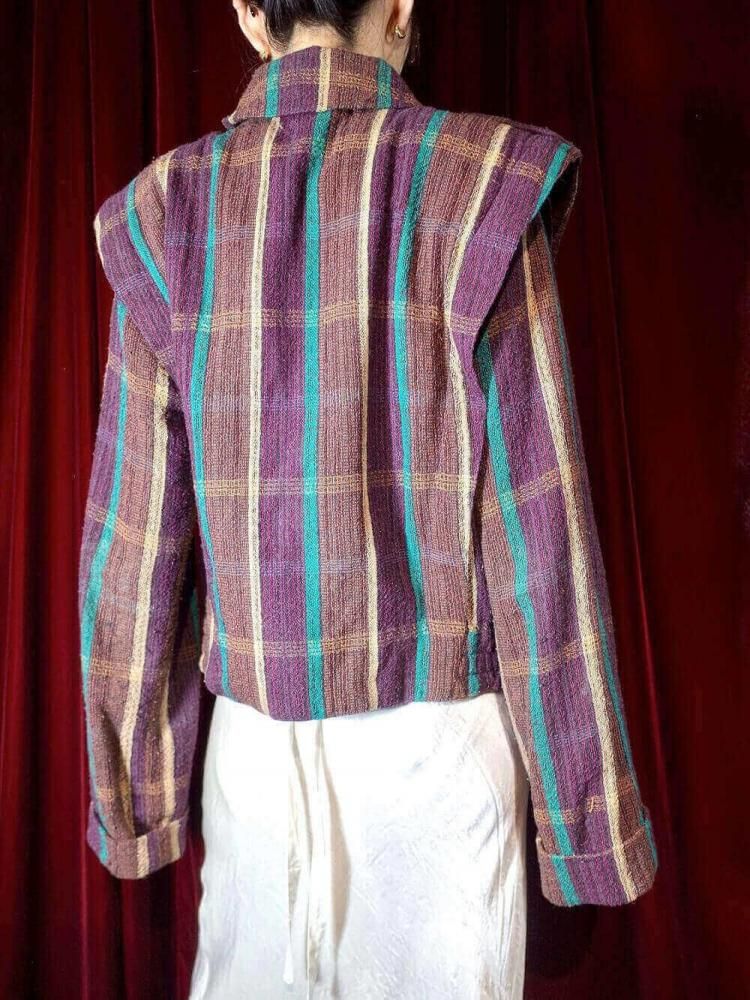 "Short Length  Solid Shoulder" Nomadic Texture Jacket