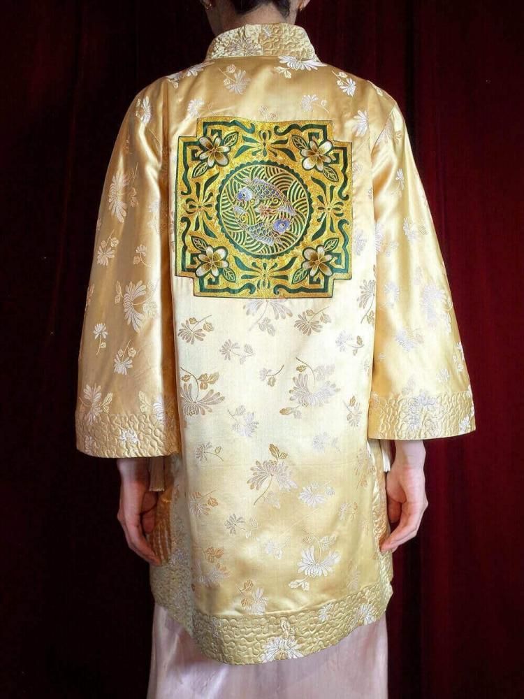 "Embroidery & Tassel" Jacquard China Gown Jacket