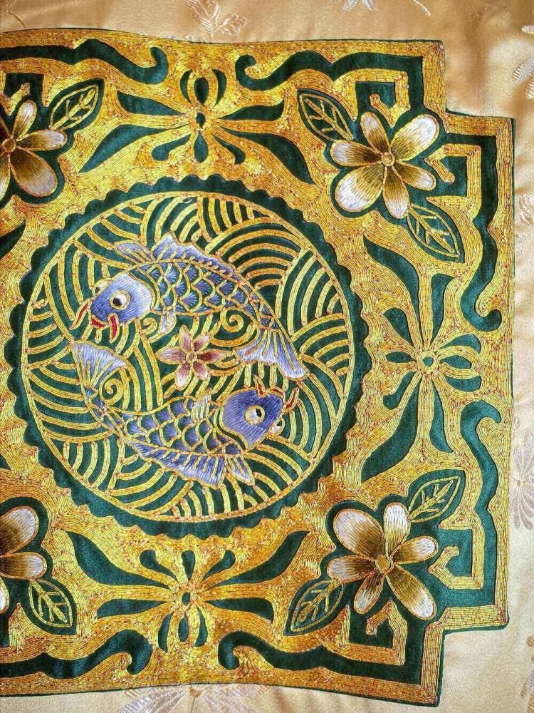 "Embroidery & Tassel" Jacquard China Gown Jacket