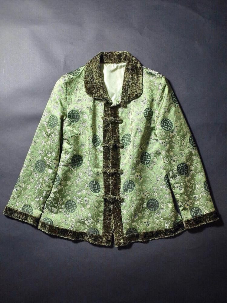 Oriental Green Jacquard China Jacket