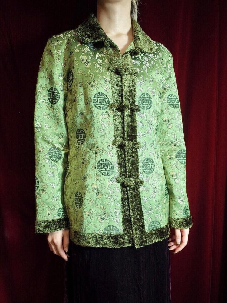 Oriental Green Jacquard China Jacket
