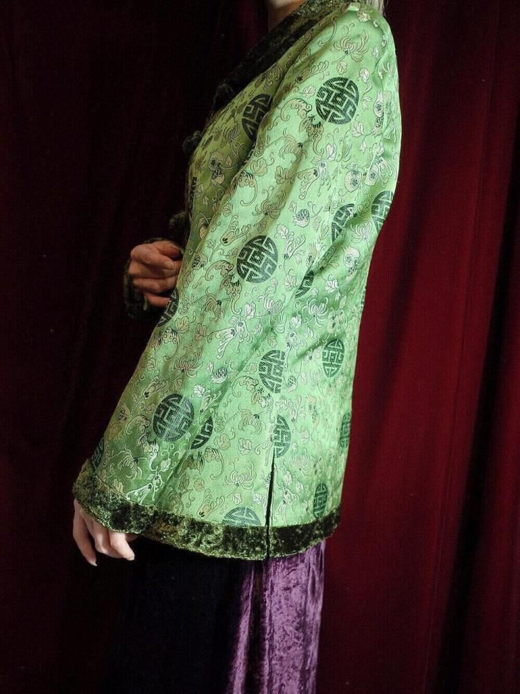 Oriental Green Jacquard China Jacket