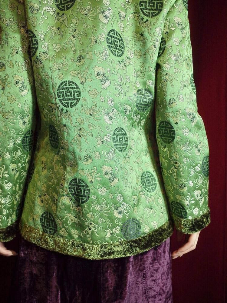 Oriental Green Jacquard China Jacket