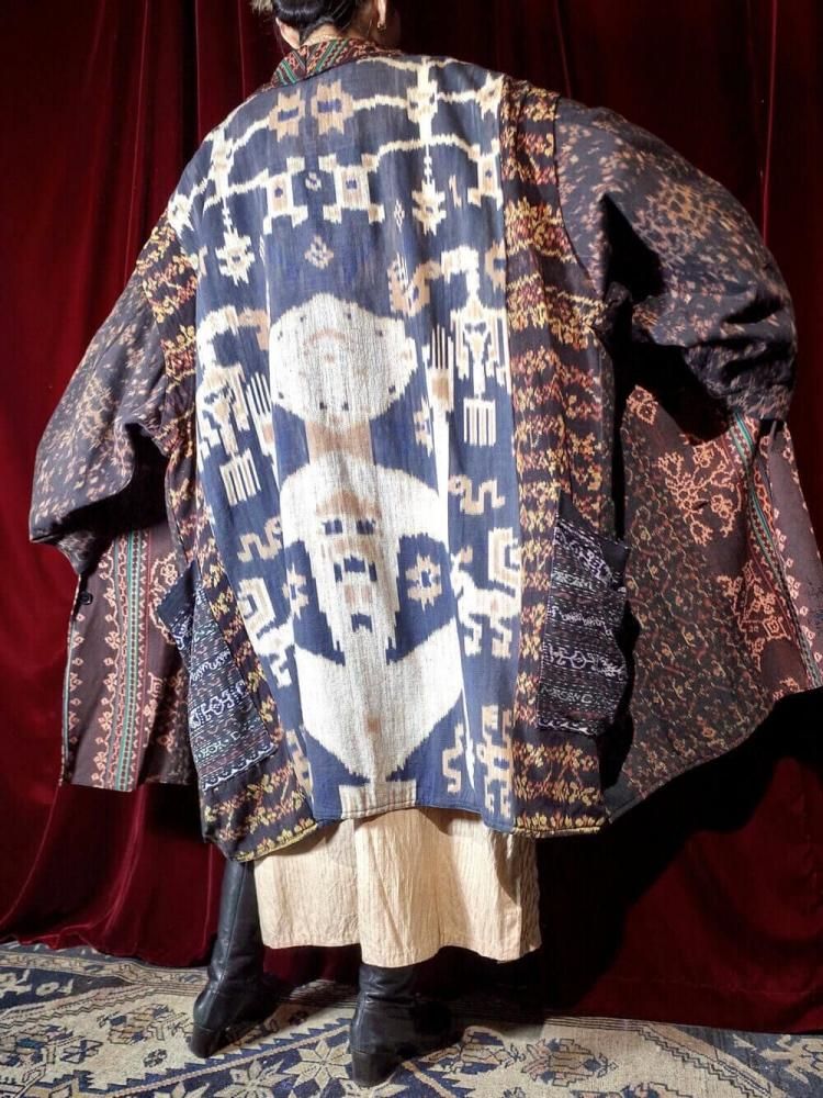 Special IKAT "Alien Pattern" Handmade Coat