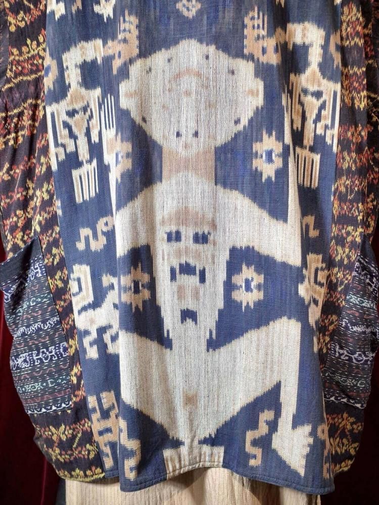 Special IKAT "Alien Pattern" Handmade Coat