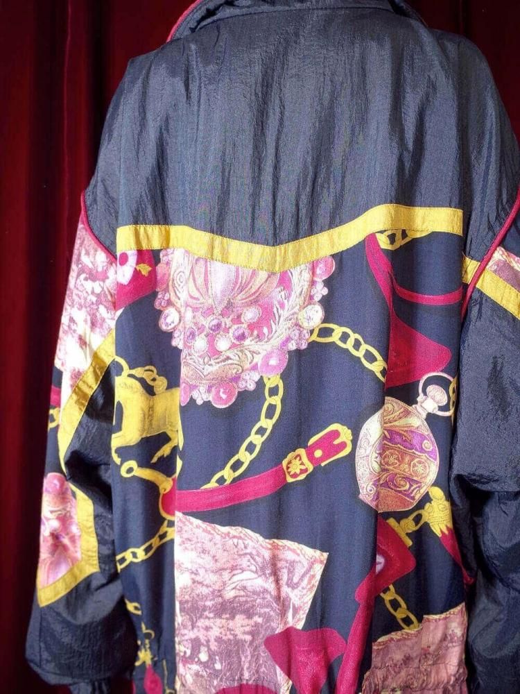 Horse & Arabesque Big Silhouette Nylon Blouson