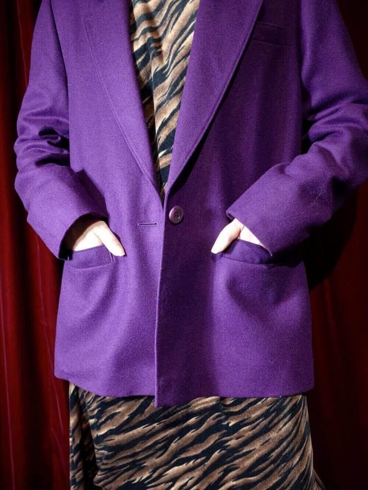 PENDLETON / ڥɥȥ Purple Wool Tailored Jacket