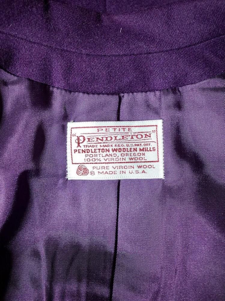 PENDLETON / ڥɥȥ Purple Wool Tailored Jacket