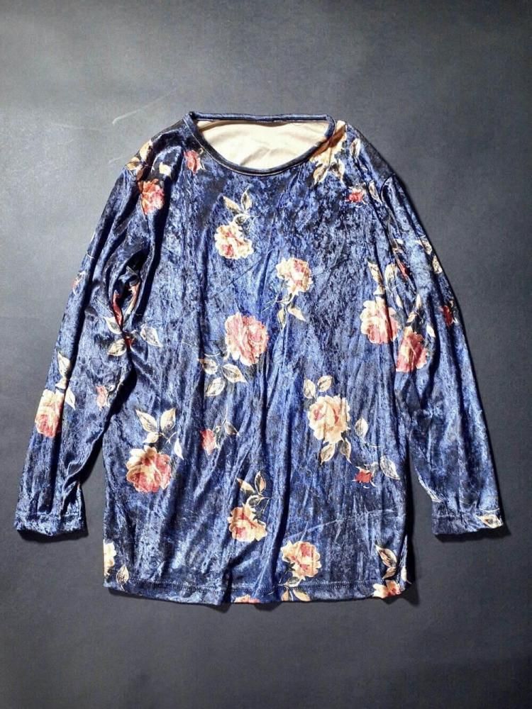 Floral Velvet Cut & Sewn