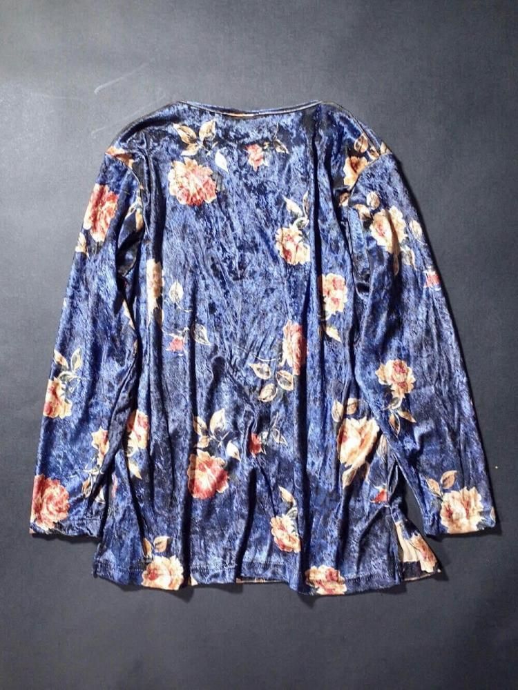 Floral Velvet Cut & Sewn