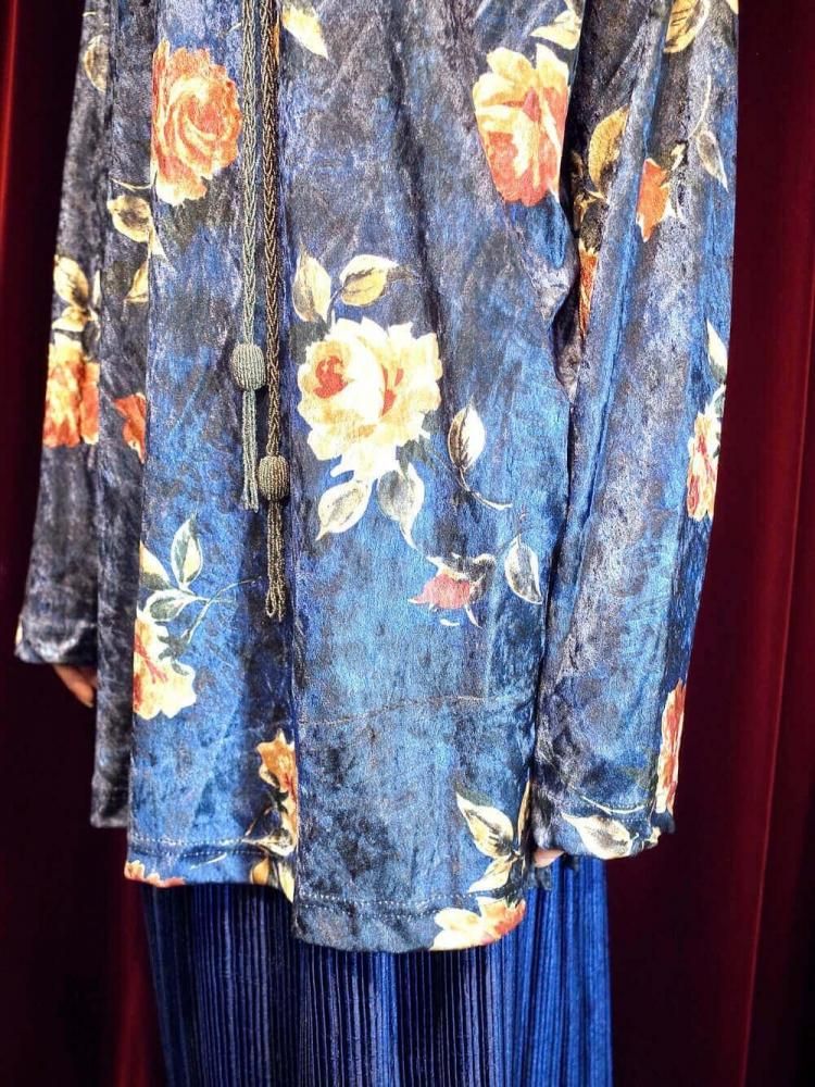 Floral Velvet Cut & Sewn