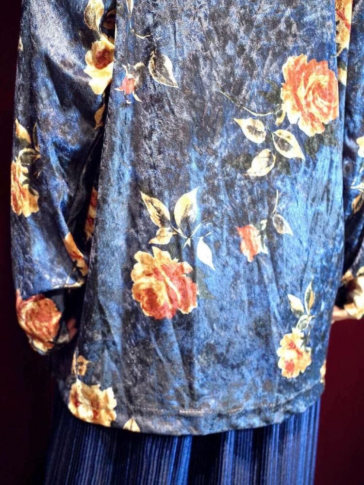 Floral Velvet Cut & Sewn