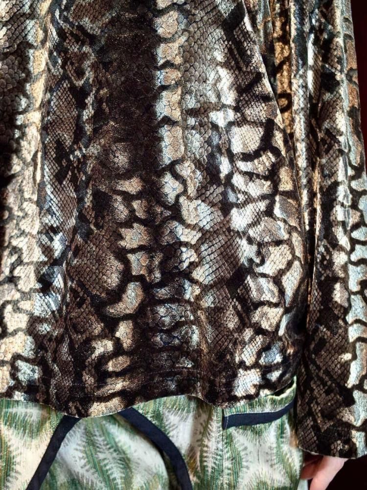 Python Velvet Cut & Sewn