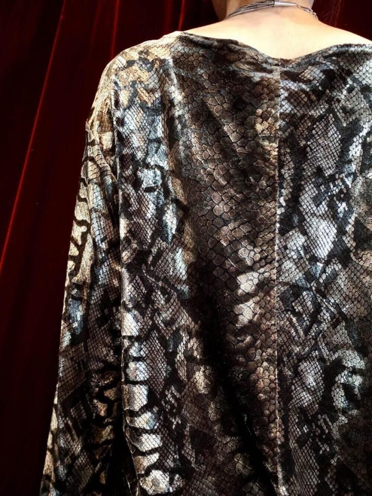 Python Velvet Cut & Sewn