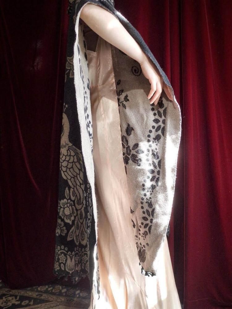 Peacock Woven Poncho