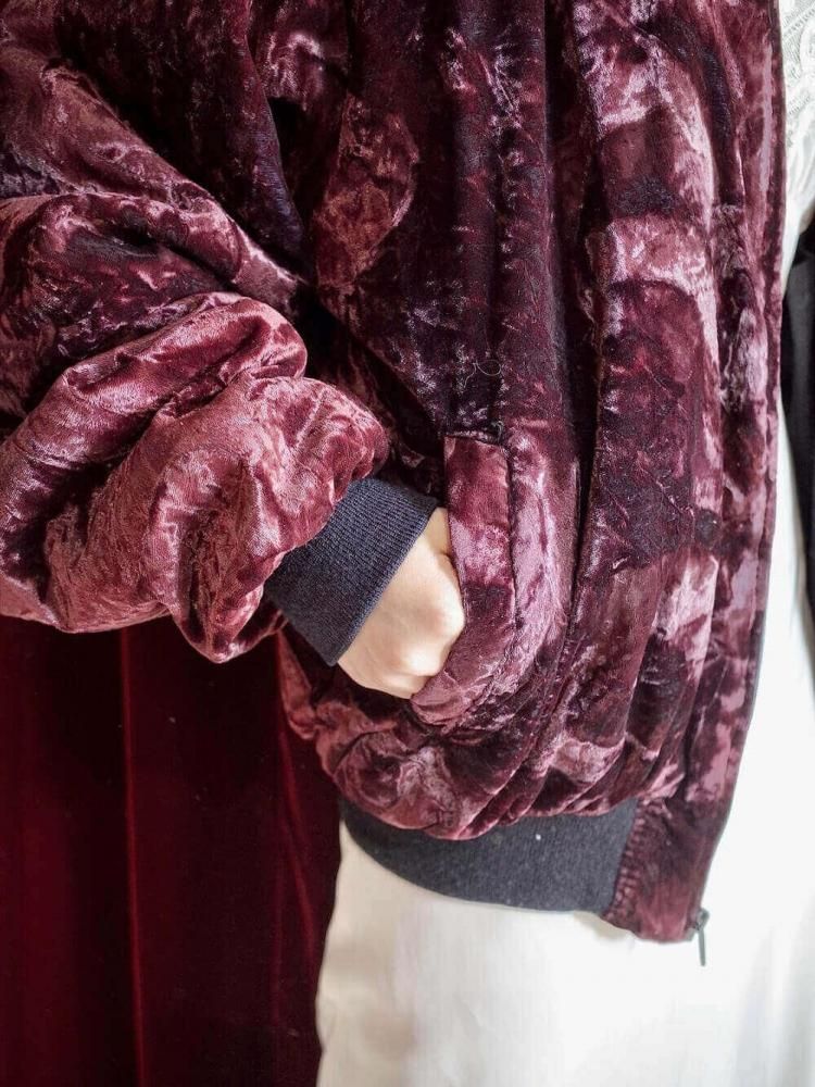 KOREA Souvenir Jacket / Deep Bordeaux Velvet