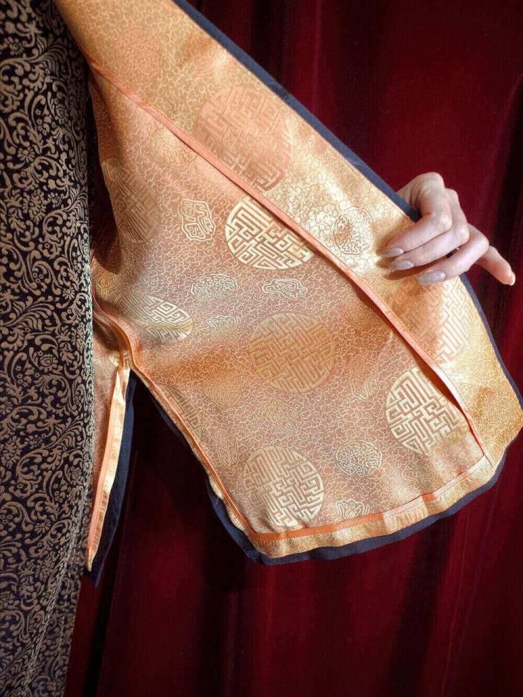 Sheer Layered China Shirt