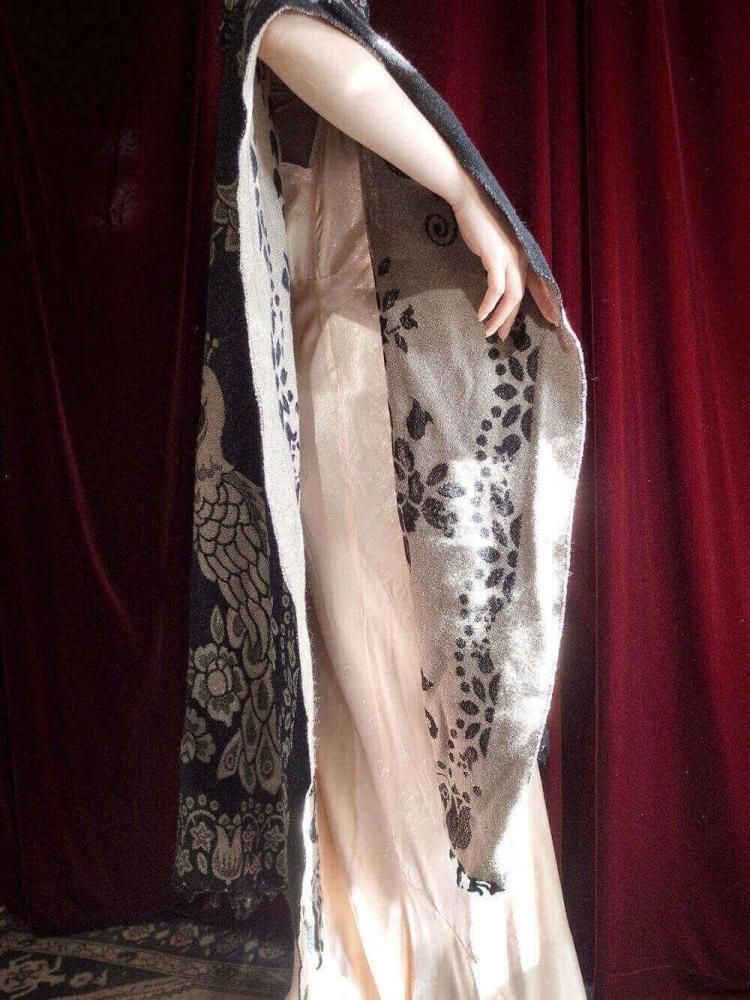 Peacock Woven Poncho