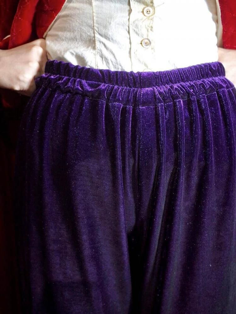 Deep Purple Velvet Pants