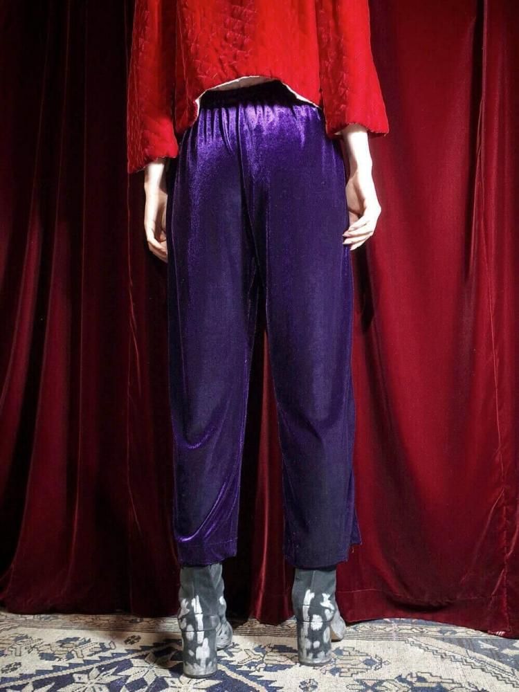 Deep Purple Velvet Pants