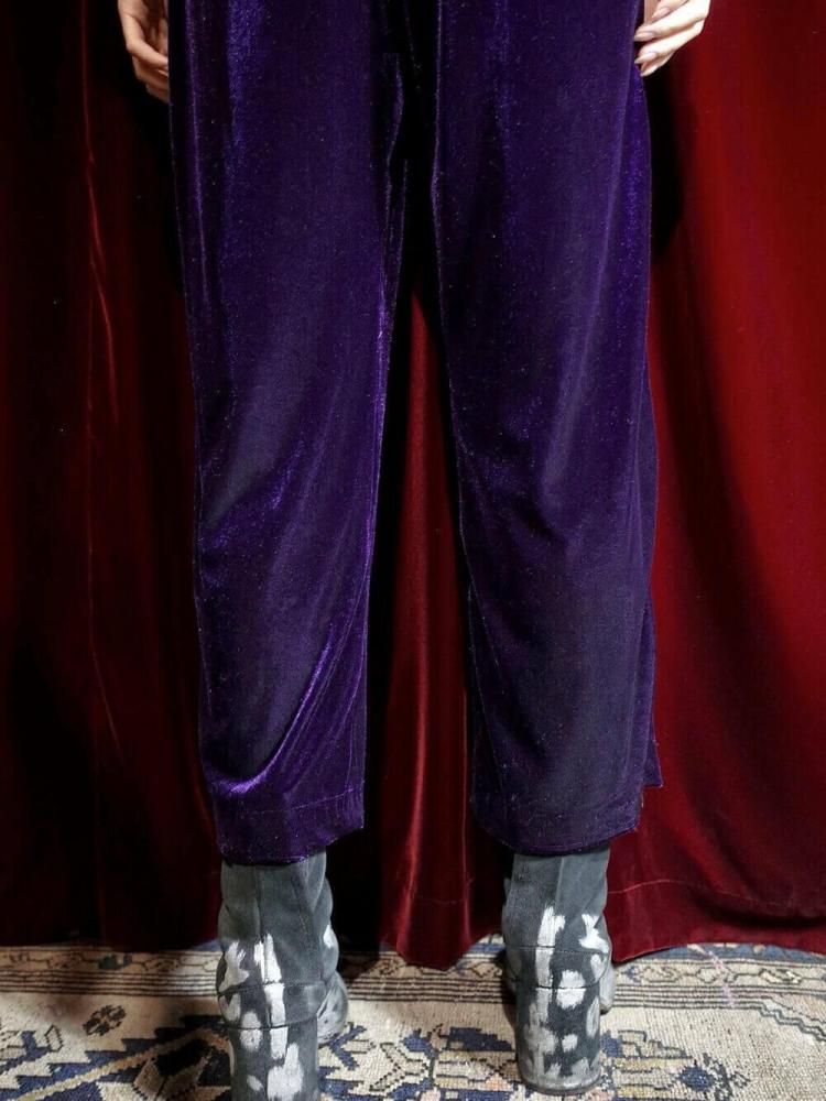 Deep Purple Velvet Pants