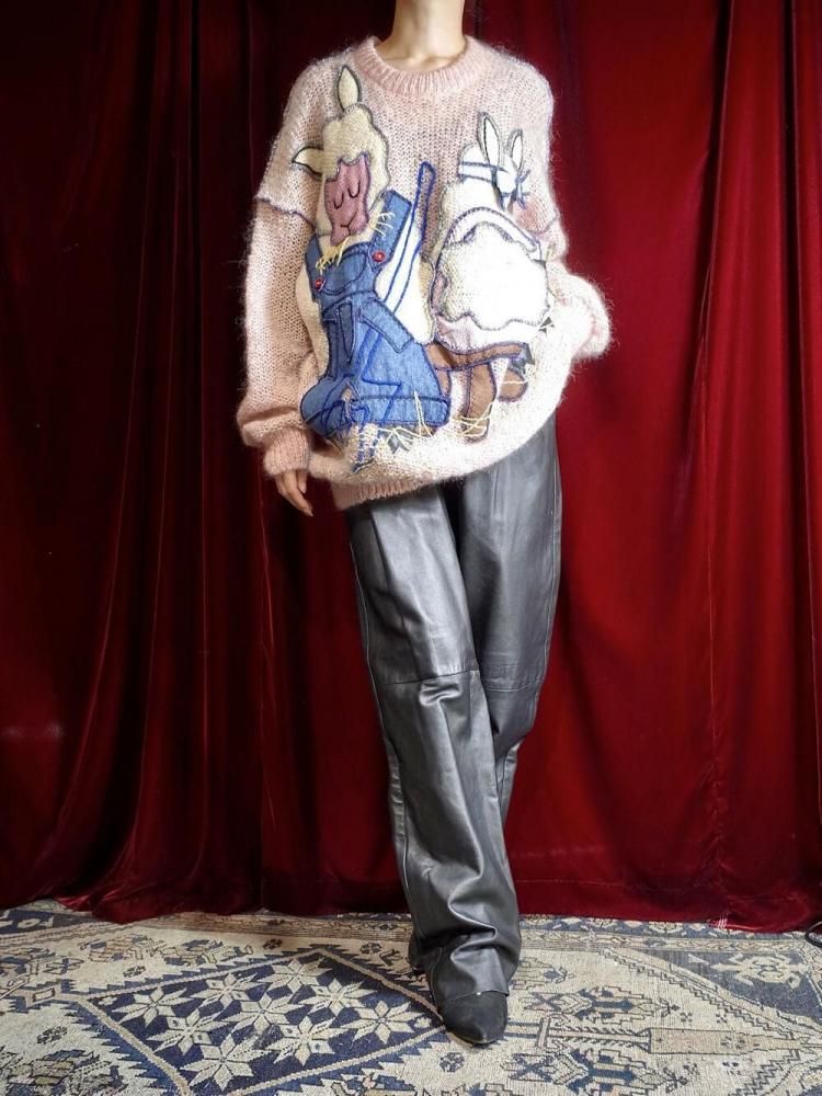 Black Leather Elasticated Back Waist Pants