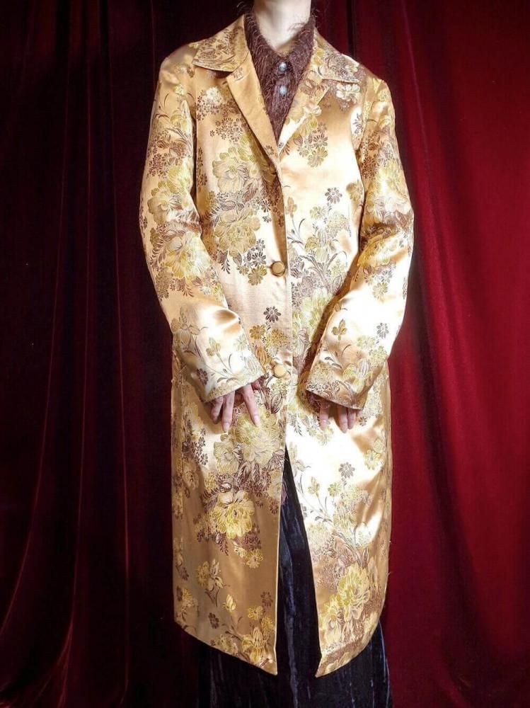 Oriental Flower Jacquard Coat