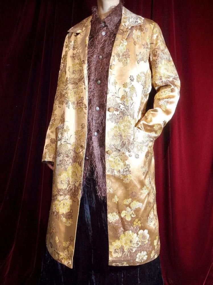 Oriental Flower Jacquard Coat