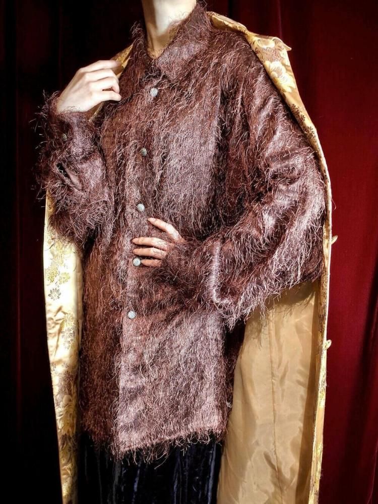 Oriental Flower Jacquard Coat