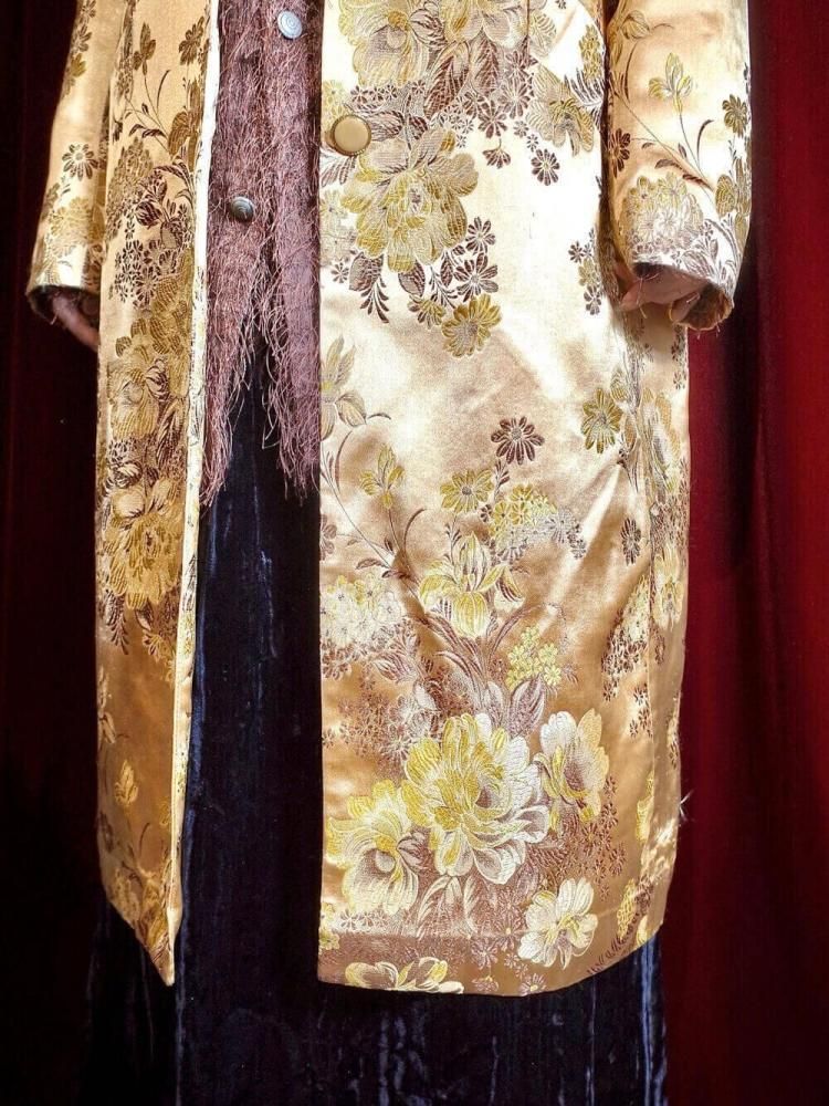 Oriental Flower Jacquard Coat