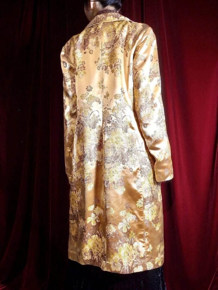Oriental Flower Jacquard Coat