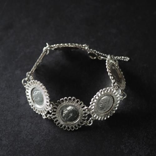 イギリスヴィンテージ コインブレスレット シルバー イギリス買付 1940年代 VINTAGE COIN bracelet ブレスレット