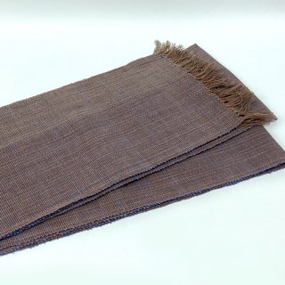 土佐紙布 半幅帯・角帯  焦茶色