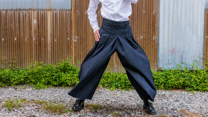 デニム袴パンツRyoma - 特選呉服いしはらのオンラインショップです
