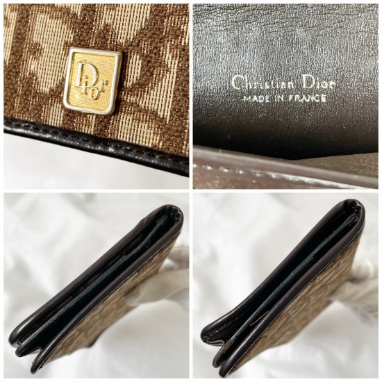 Christian Dior トロッター柄 長財布 ブラウン ディオール 人気