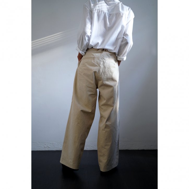 I AM DORK /アイアムドーク work pants BEIGE 通販,オンライン