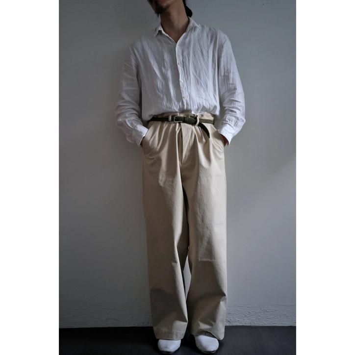 I am dork Work pants ChinoBEIGE ムラ染チノ I am dork Work pants ChinoBEIGE ムラ染チノ