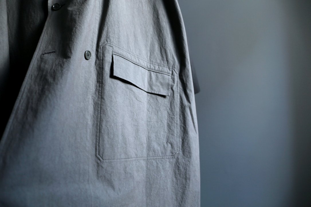 メンズ REVERBERATE”STAND COLLAR ZIP SHIRT MONO | cryopraxis.com.br