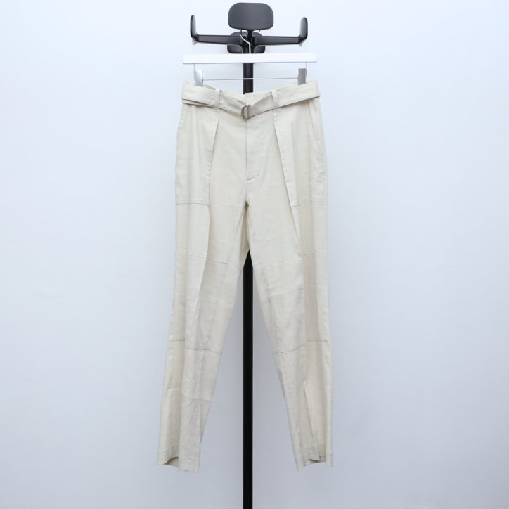 SALE 60%OFFۡamberLINEN BELTED PANTS BEIGE